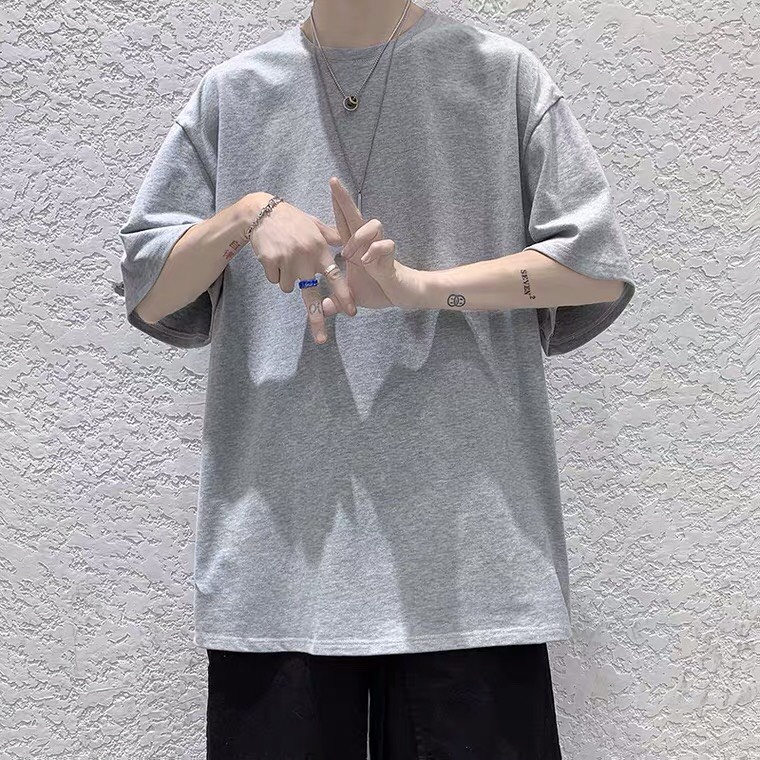 Áo thun tay lỡ Unisex cơ bản nhiều màu fomr rộng dáng thụng trẻ trung và năng động dễ phối đồ