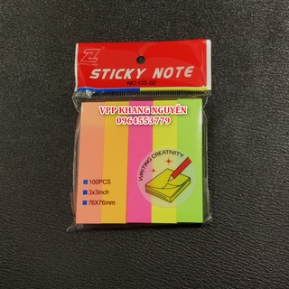Giấy note dạ quang 5 màu