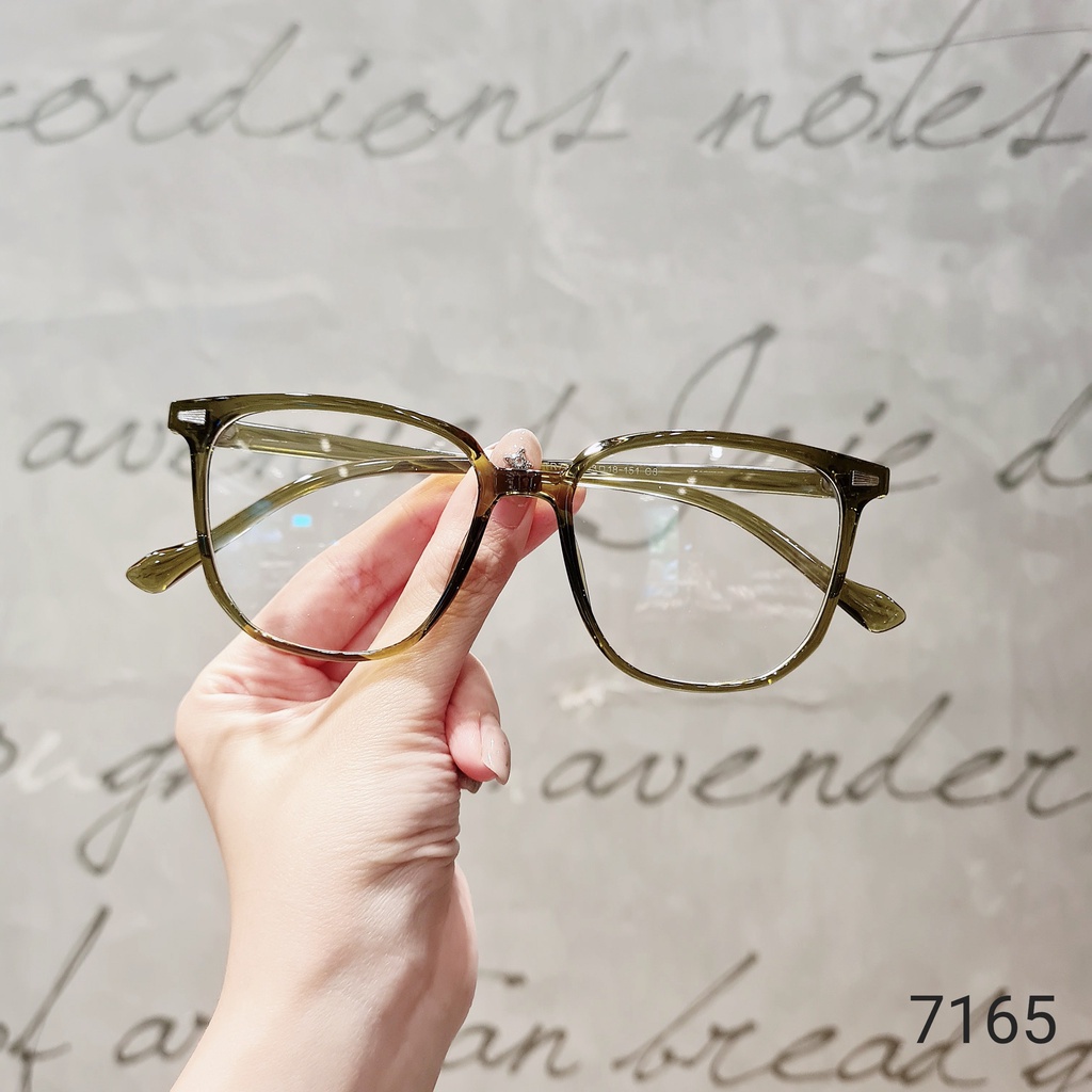 Gọng kính mắt vuông nam nữ LILYEYEWEAR chất liệu nhựa cứng cáp nhẹ nhàng màu sắc thời trang 7165