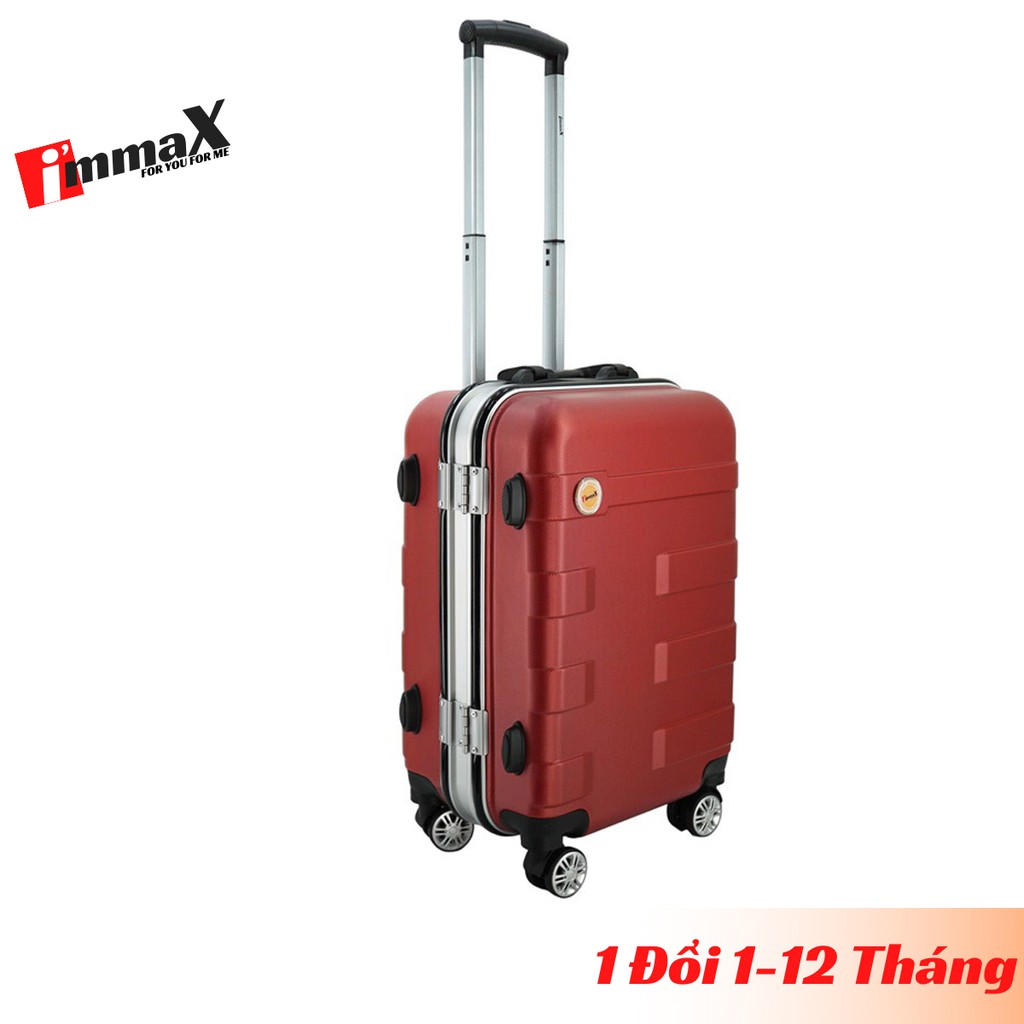 Bộ 2 vali nhựa khung nhôm nắp gập immaX A16 size 20inch + 24inch bảo hành 2 năm, 1 đổi 1 năm đầu tiên