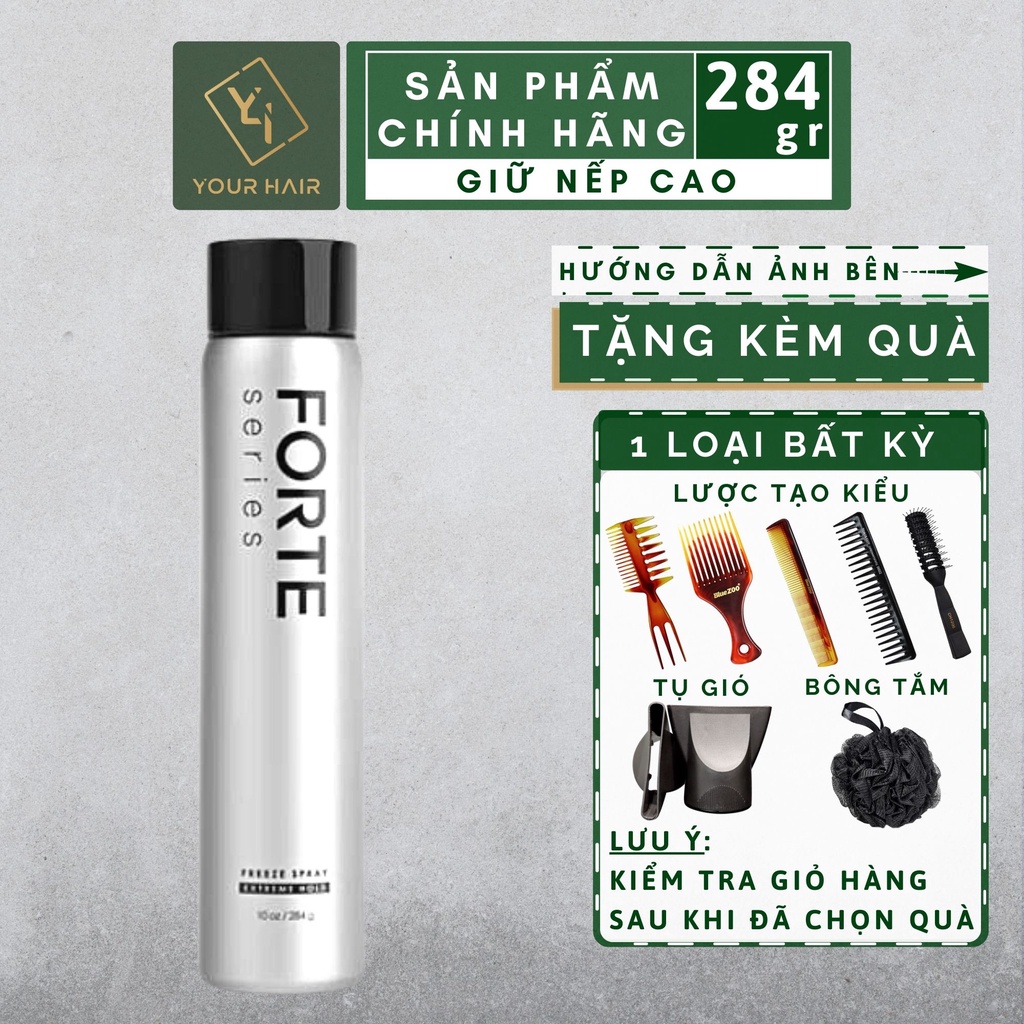 Gôm giữ nếp cao Forte Series Freeze Spray Extreme Hold - 284g