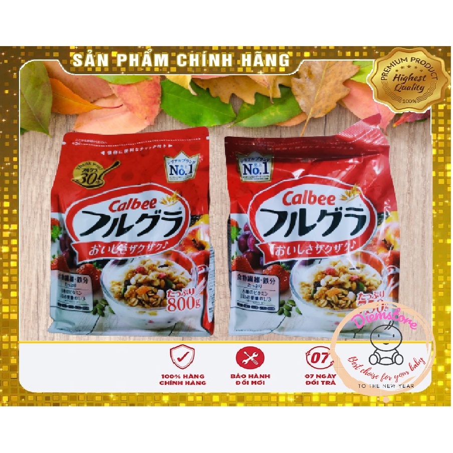 Ngũ cốc Calbee mix sữa chua hoa quả 750g/800g