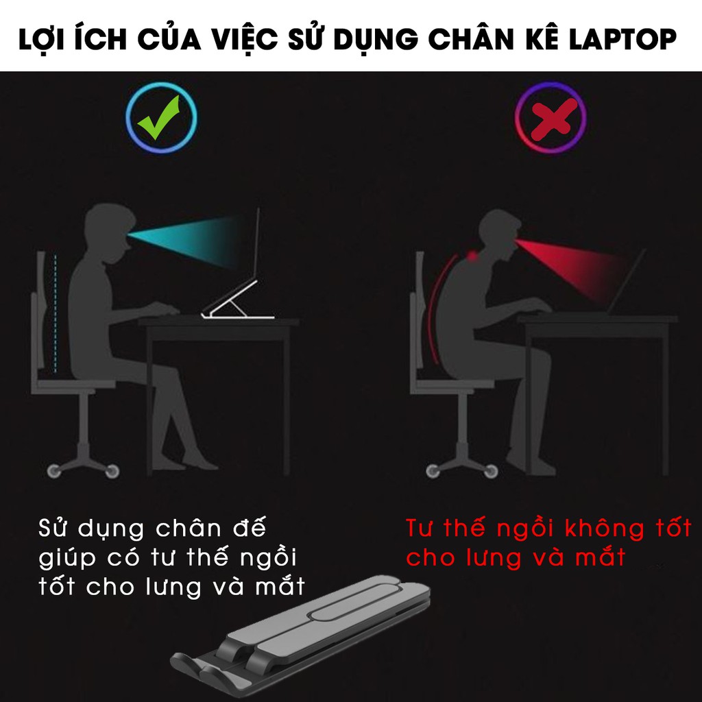 Giá Đỡ Laptop Máy Tính Bảng Hợp Kim Nhôm tản Nhiệt chữ X Hàng Cao Cấp CD54 Shalla