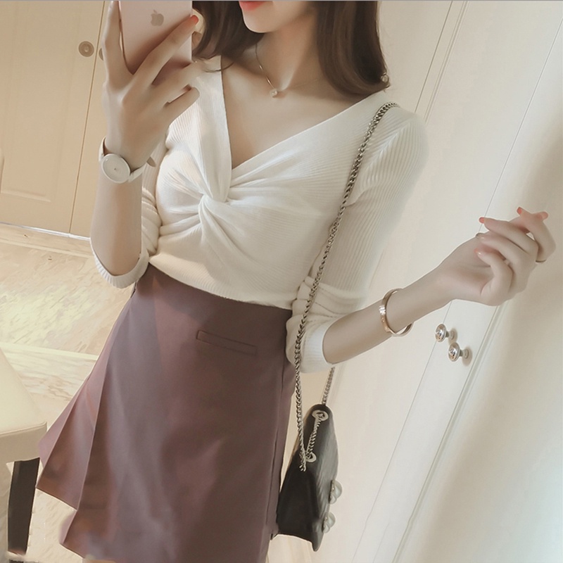 Áo Len nữ Xoắn Ngực cực xinh, cực sang chảnh!