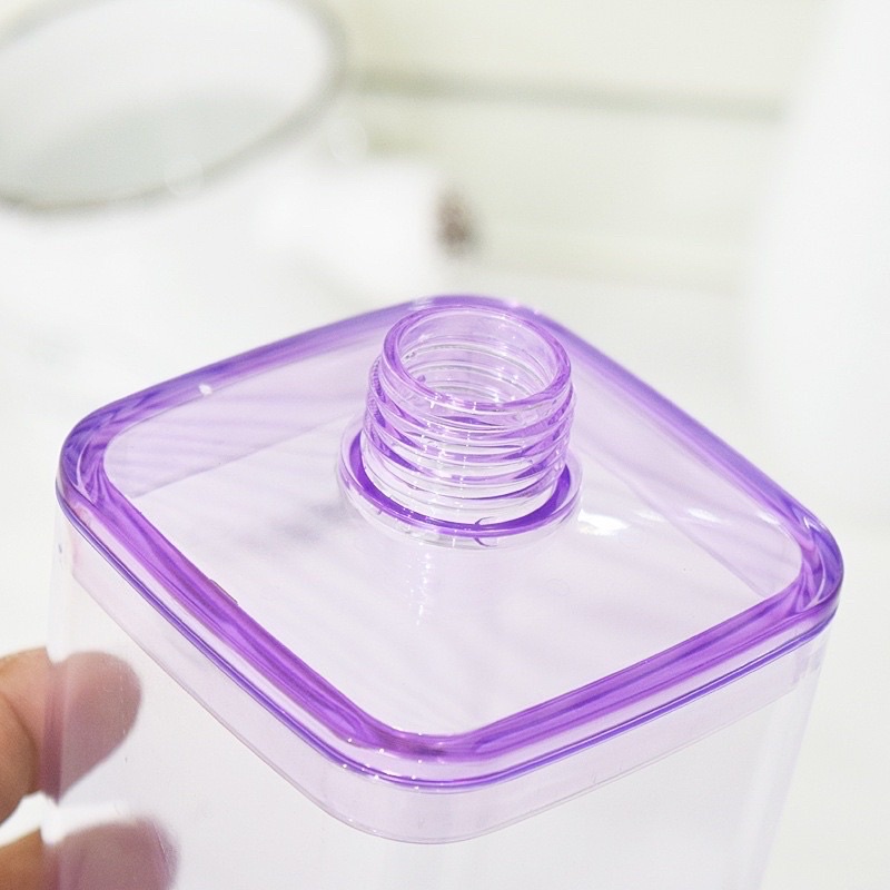 Lọ Đựng Dầu Gội / Sữa Tắm 420ml Trong Suốt Đa Năng Thiết Kế Đơn Giản Tiện Dụng