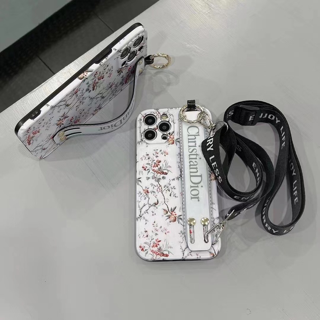 Dior Ốp Điện Thoại Họa Tiết Hoa Xinh Xắn Cho iphone 11 12 13 Pro Max 13pro iX XR Xs Max 7plus 8plus 12Pro 12 Pro Max
