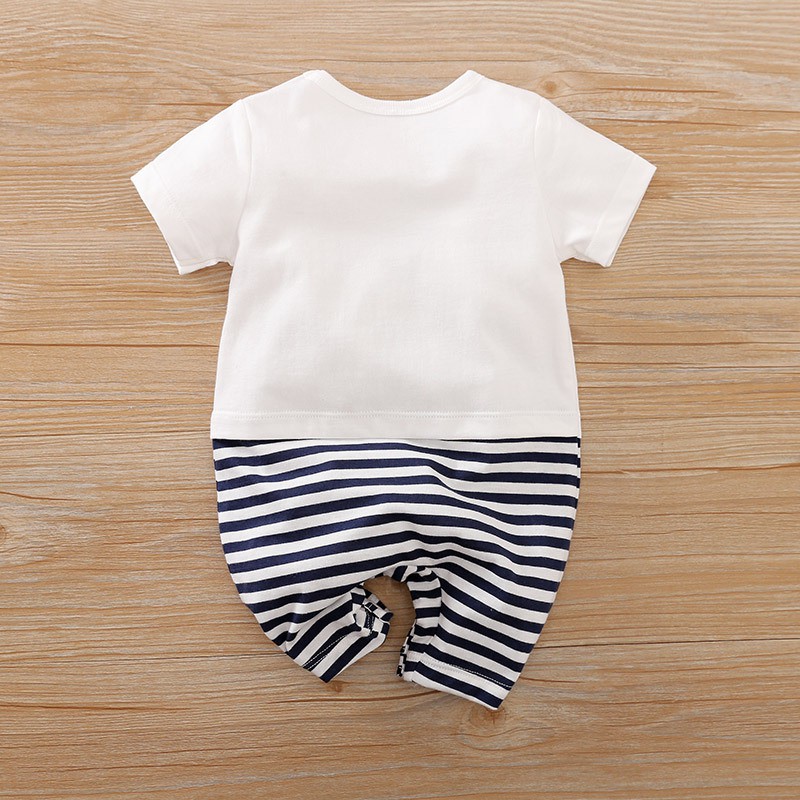 Bodysuit bé sơ sinh, áo sơ sinh cho bé từ 1 tháng đến 1 tuổi họa tiết voi chất liệu cotton 100% cao cấp BD122