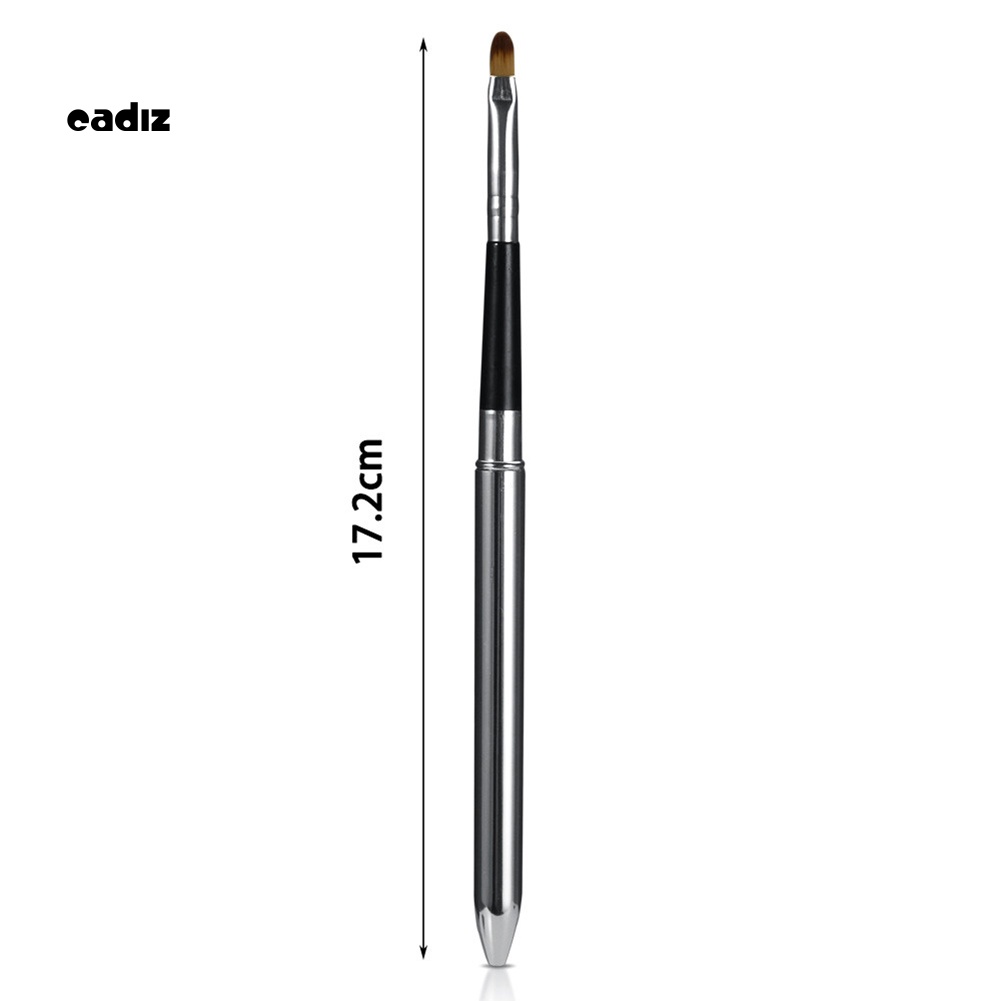 1 Cọ Trang Điểm Môi Tay Cầm Bằng Nhôm Mềm Có Thể Thu Gọn Tiện Lợi