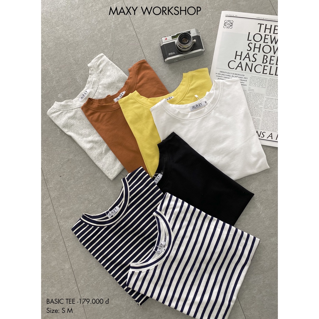 Áo thun nữ cổ tròn basic tee Maxy Workshop | BigBuy360 - bigbuy360.vn