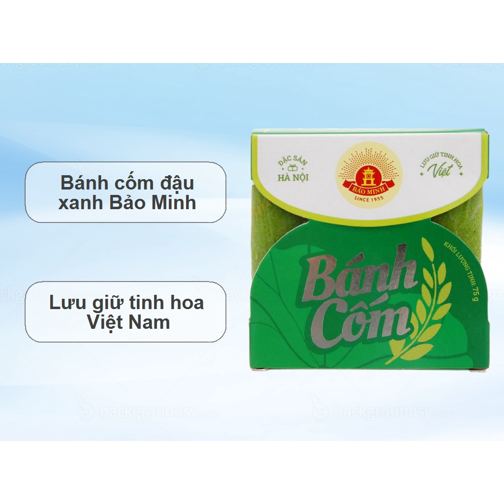Bánh cốm nhân đậu xanh hộp 75gr
