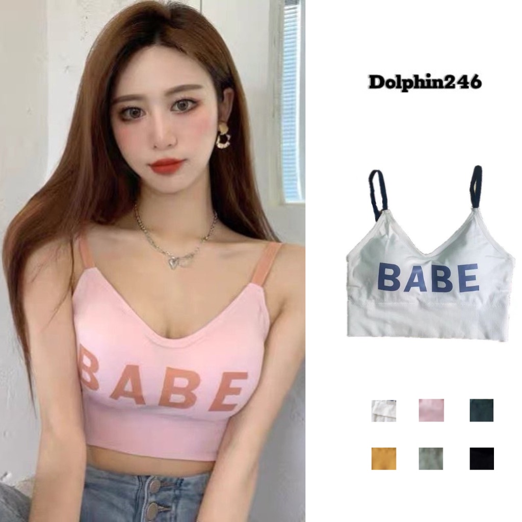 Áo bra tập gym Babe Croptop ba lỗ Tập Yoga Co Giãn Nâng Ngực Lót Nữ K1T2-2