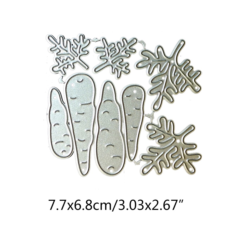 Khuôn Cắt Giấy Kim Loại Hình Củ Cà Rốt Dễ Thương