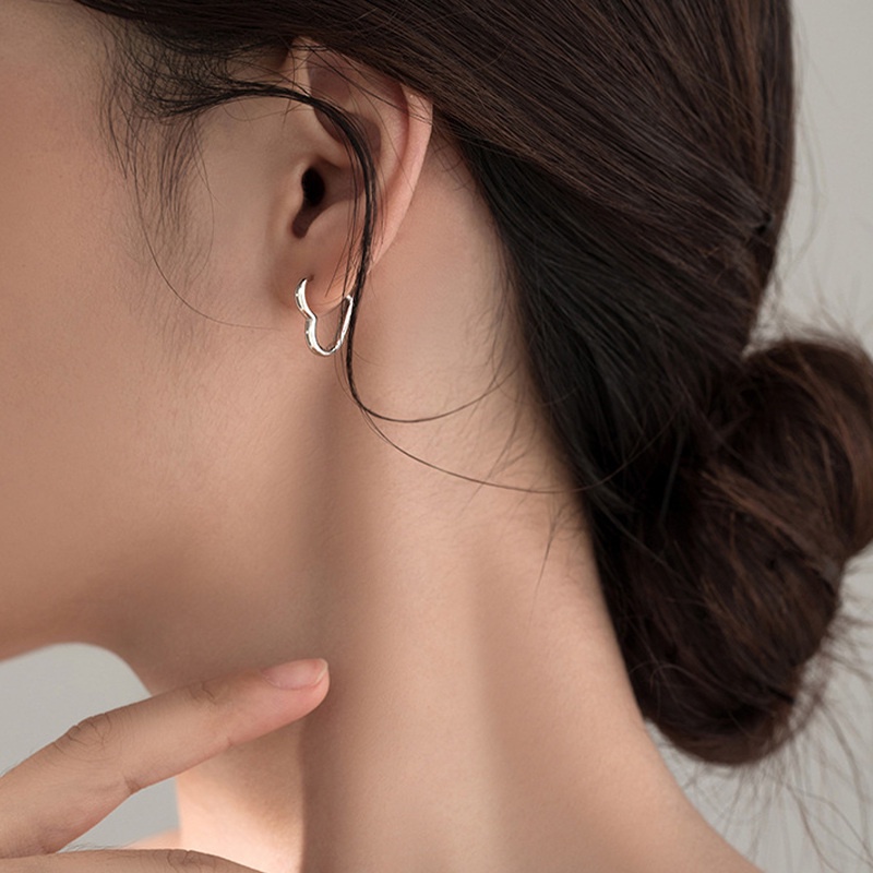 Hoa Tai Dáng Dài Hình Trái Tim Thời Trang Cho Nữ