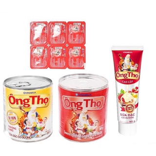 Sữa đặc Ông Thọ đỏ/vàng Vinamilk lon 380g