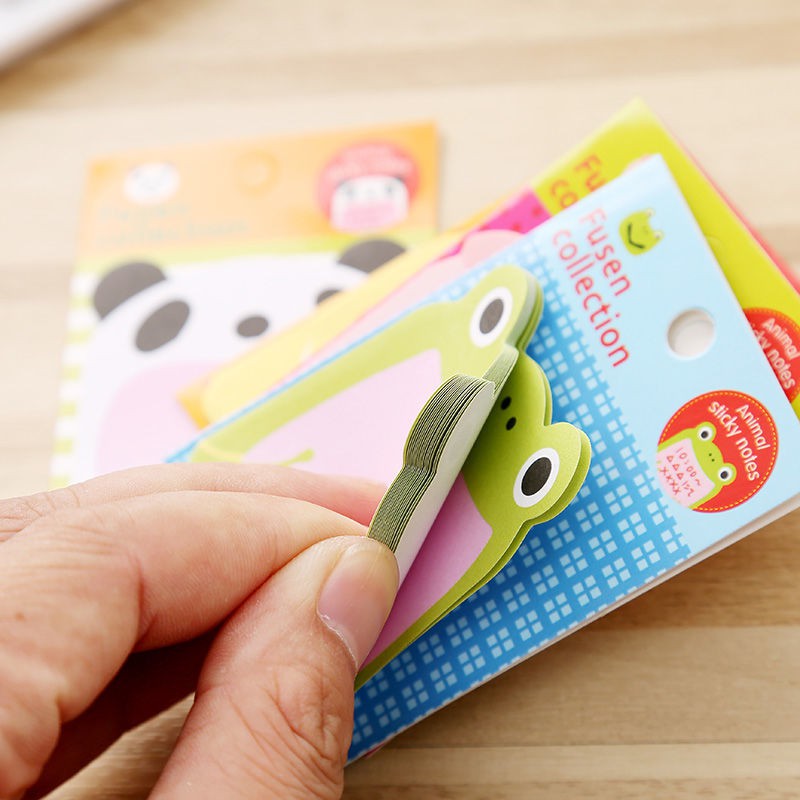 Sấp Giấy Ghi Chú Hoạ Tiết Hình Thiên Đường Động Vật Hoạt Hình Độc Đáo