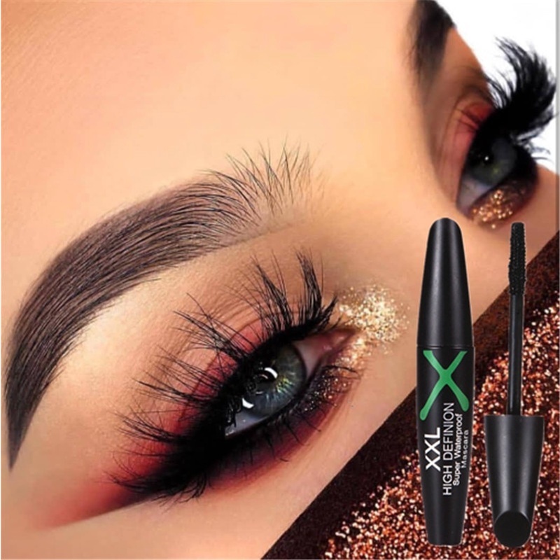 [Hàng mới về] Mascara sợi tơ 4D màu đen chuốt dài lông mi kháng nước lâu trôi