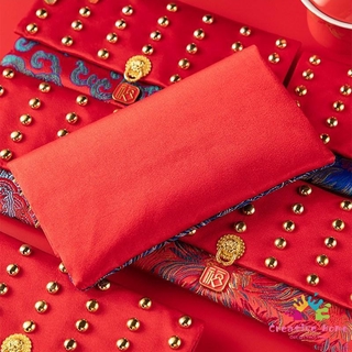 Bao Lì Xì Vải Lụa Màu Đỏ Phong Cách Trung Hoa