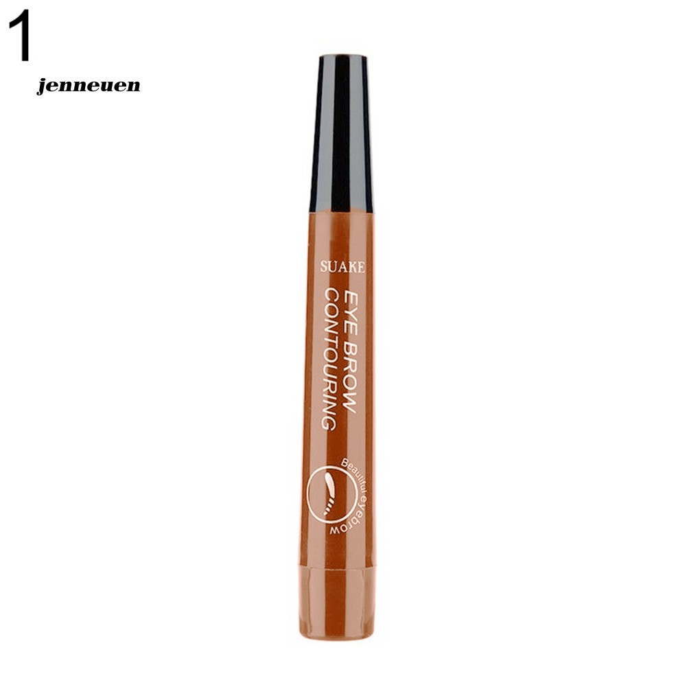 Bút kẻ lông mày dạng phẩy sợi đầu bút phân thành 4 nhánh chống nước lâu phai