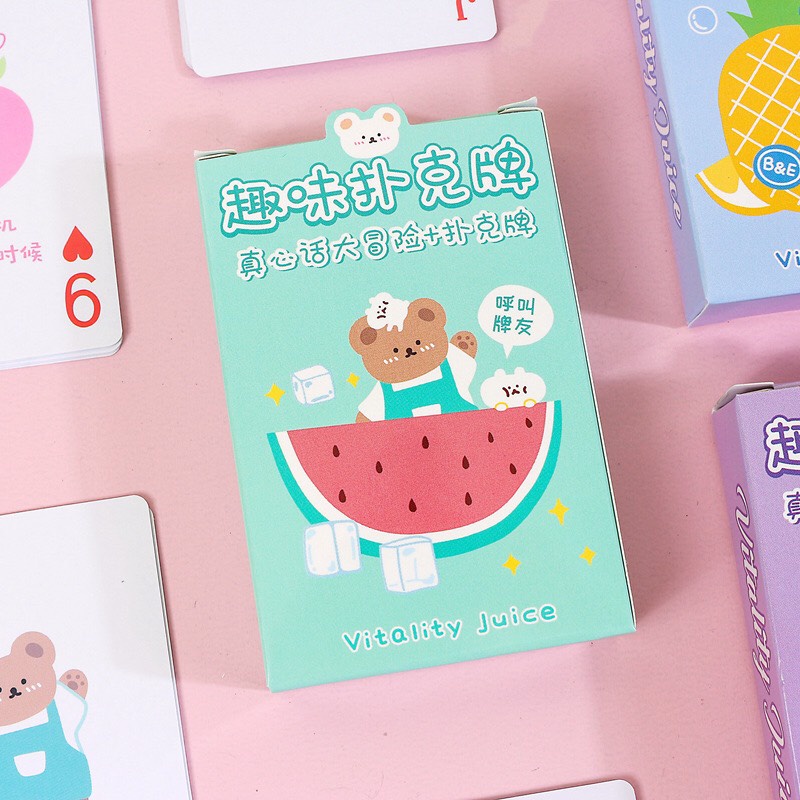 Bộ bài Tây poker mini tí hon.