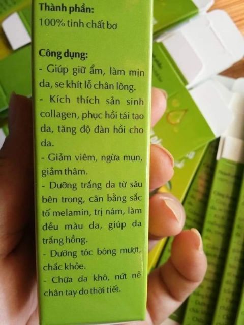 Chai 10ml TINH DẦU BƠ ĐĂK LĂK (có phiếm kiểm định chất lượng)