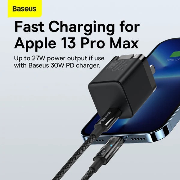 Cáp sạc tự ngắt PD 20W cho iPhone chính hãng BASEUS