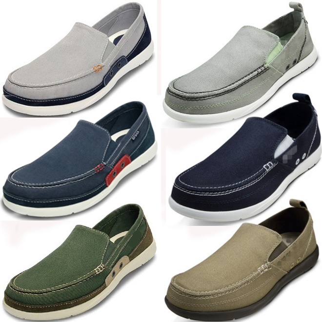 Giày Lười Canvas Crocs Phong Cách Hàn Quốc Cho Nam | BigBuy360 - bigbuy360.vn