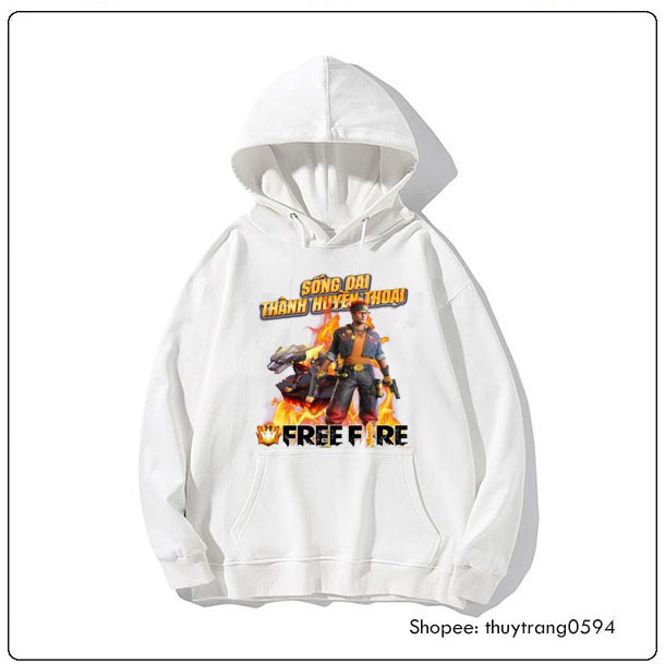 Áo Hoodie Game Free Fire in hình Alvaro và Báo Hủy Diệt - áo HOT