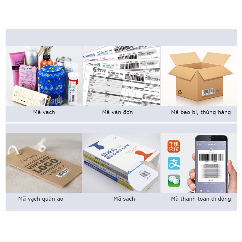 Máy bắn mã vạch không dây YHDAA 1200CW 1d