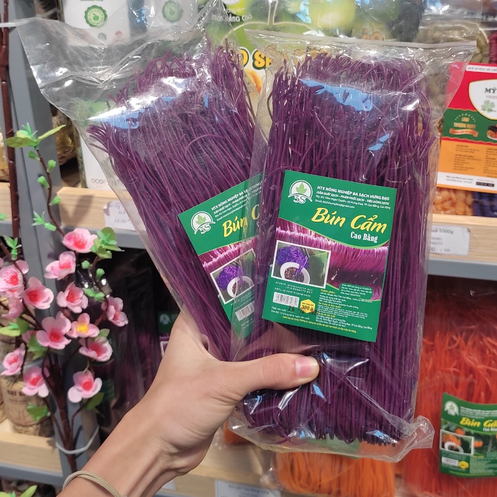Bún Cẩm Cao Bằng 300 gam Loại 1 - Đặc sản Vùng Cao Tự Nhiên, Ít Calo, Hỗ Trợ Giảm Cân | Meta FreshGo