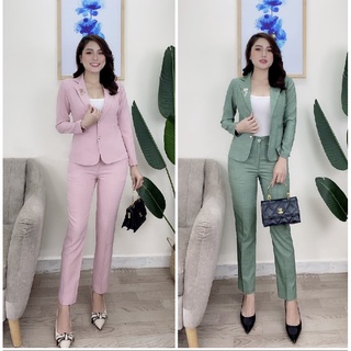 Set nguyên bộ áo Vest tay dài quần dài - TJ57