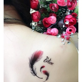[MUA 1 TẶNG 1] Hình xăm dán lông vũ