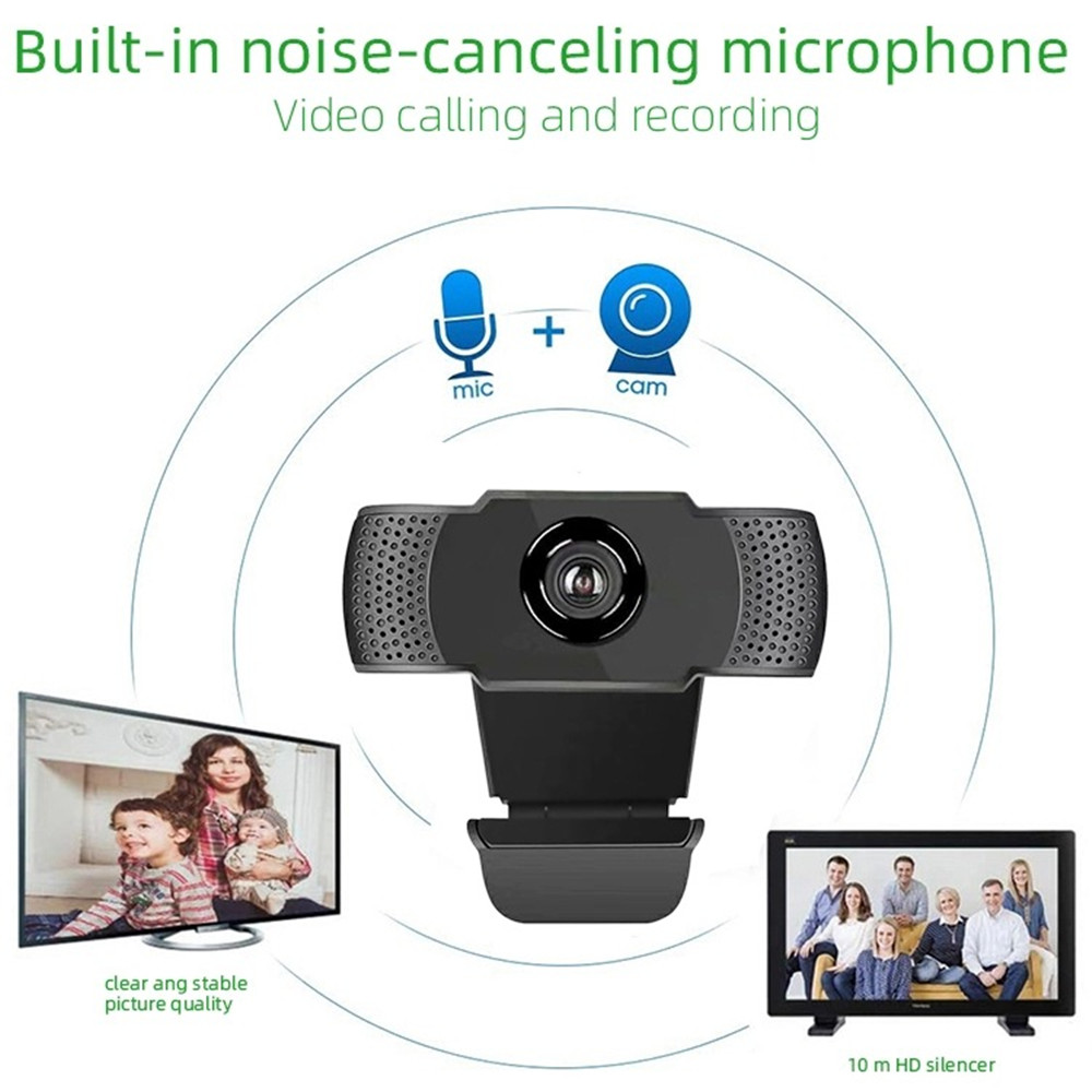Webcam Máy Tính 480p / 720p / 1080p Hd Usb Tích Hợp Micro | BigBuy360 - bigbuy360.vn