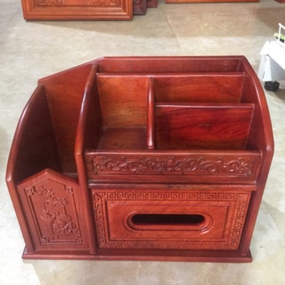 Hộp đựng khăn giấy đa năng gỗ hương