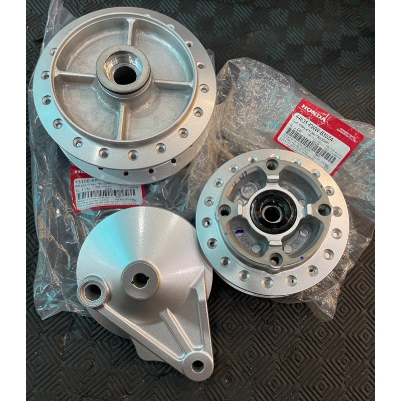 Đùm S110 trươc và sau có kèm má thắng gắn xe Wave110,Wave125,Future như zin