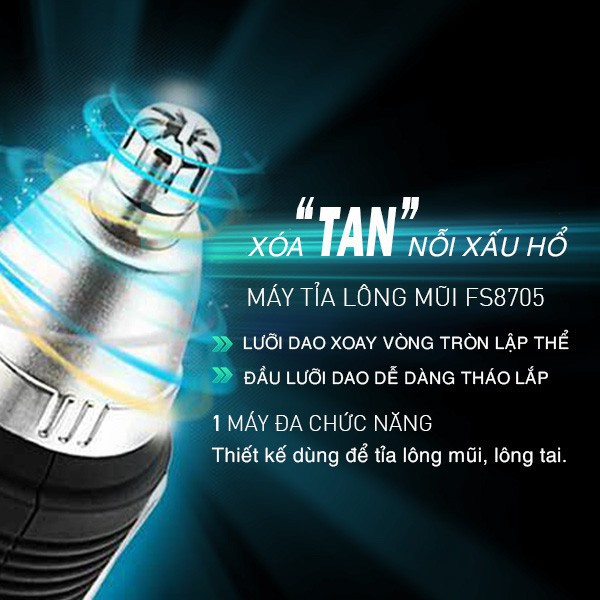 Máy Cắt Tỉa Lông Mũi Flyco FS7805VN, bảo hành 24 tháng