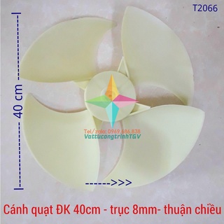 Cánh quạt nhựa ĐK 40cm - trục 8mm - thuận chiều