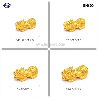 Tỳ Hưu Phong Thủy Mạ Vàng 24k - Mix vòng đủ Size (BH690)