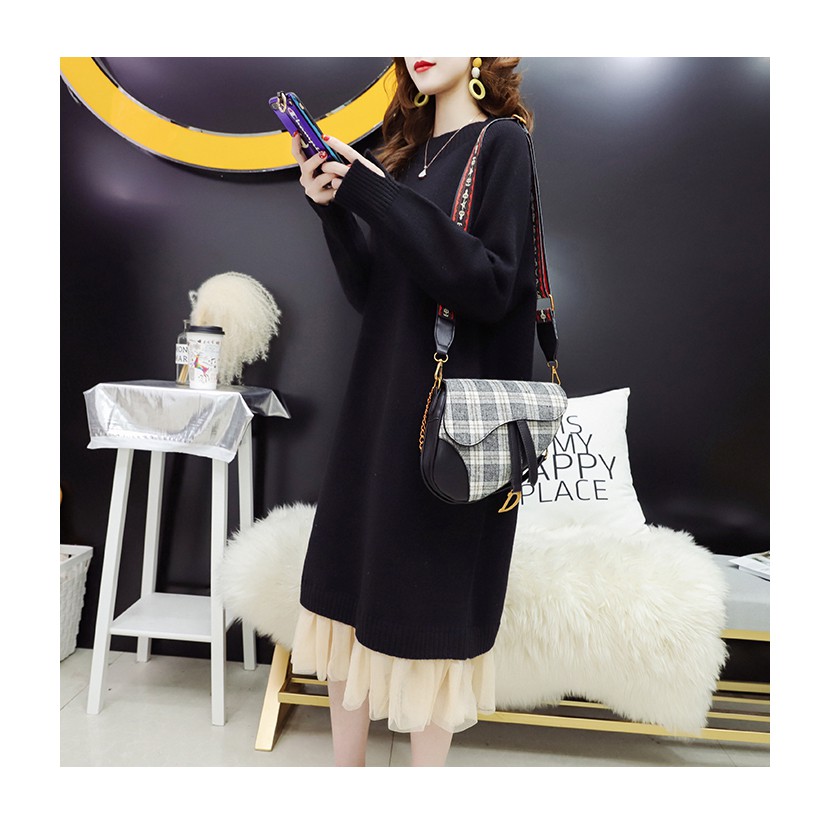 Váy Len Suông Dài Tay Nữ Hàng Quảng Châu Đẹp | BigBuy360 - bigbuy360.vn