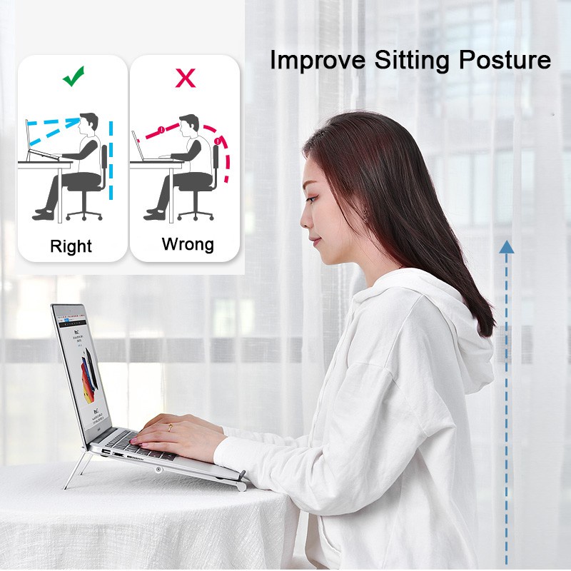 OATSBASF Giá Đỡ Điện Thoại / Máy Tính Bảng / laptop 3 Trong 1 Bằng Nhôm Có Thể Điều Chỉnh Góc
