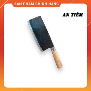 Dao Rèn Thủ Công Dao Phở Thái Thịt Rau Củ PT-01 Làm Bằng Nhíp Ô Tô Kiểu Dáng Nhật, Cán Tròn Gỗ Lim Cao Cấp
