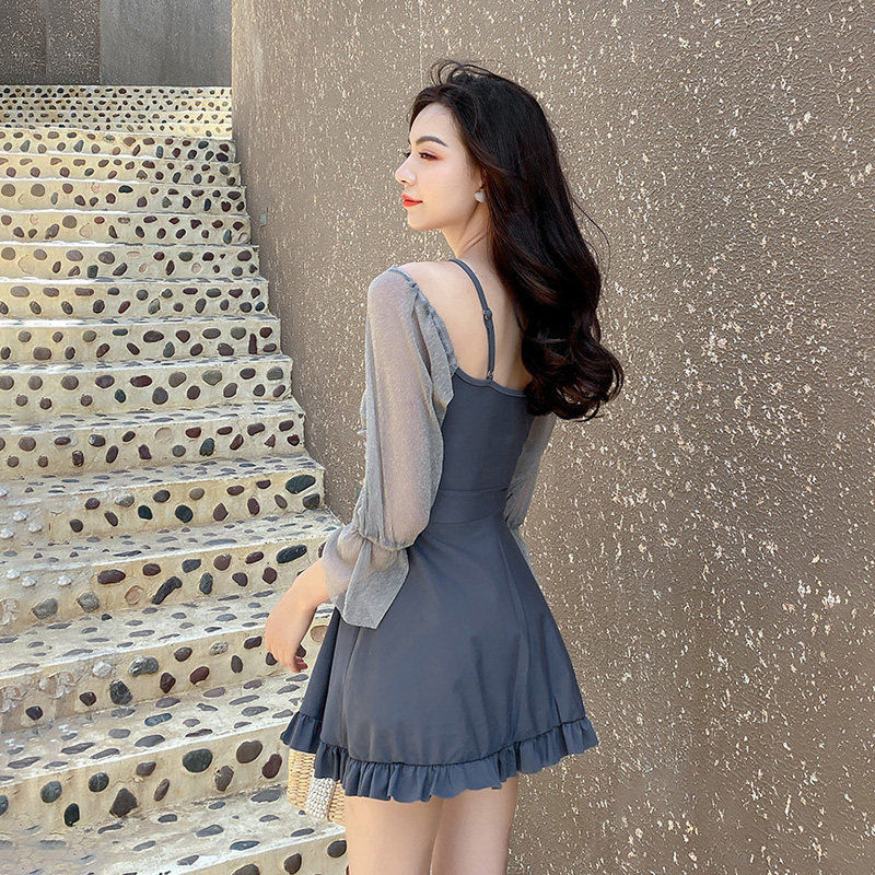 Đồ Bơi Một Mảnh Tay Dài Phong Cách Hàn Quốc 0412 | BigBuy360 - bigbuy360.vn