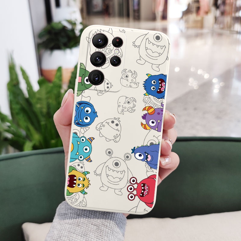 Ốp Điện Thoại Họa Tiết Quái Vật Sáng Tạo Dành Cho Samsung Galaxy S23 S22 Ultra Plus