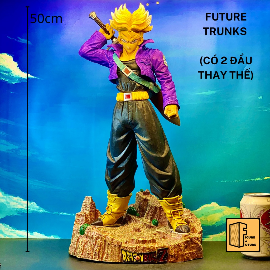 Mô hình Trunks siêu to cực nét cao 50cm - Trunks có 2 đầu thay thế - Mô hình dragon ball Trunks future