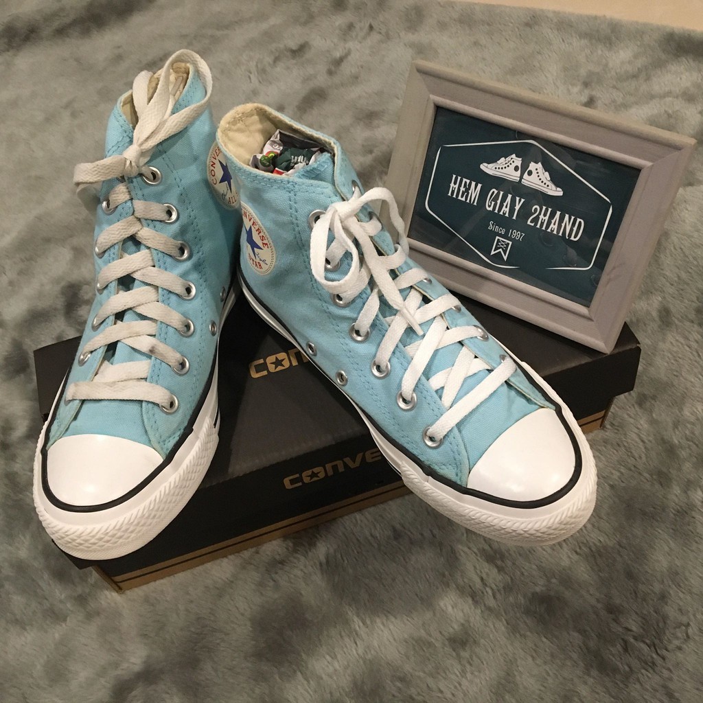 GIÀY CONVERSE CAM CỔ CAO SIZE 37-38/23cm (Real 100%/2Hand)