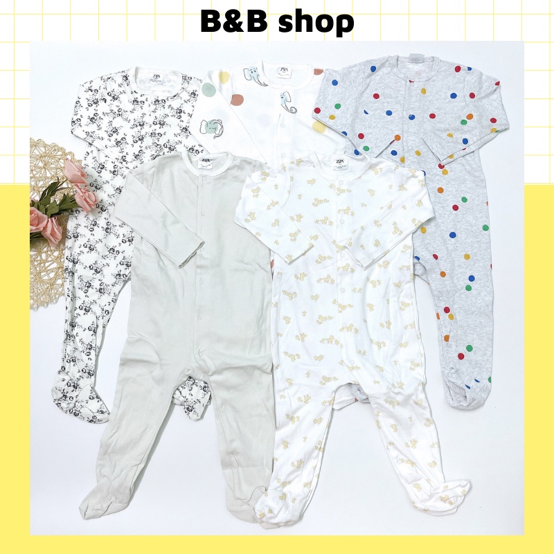 Body liền tất sleepsuit cotton xuất dư Zapa cho bé