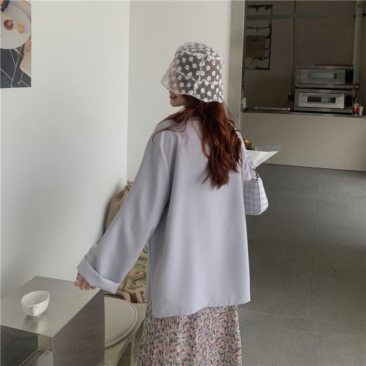 Áo Khoác Tay Dài Thời Trang Hàn Quốc Đơn Giản Đa Năng Vải Mỏng Dành Cho Nữ | BigBuy360 - bigbuy360.vn