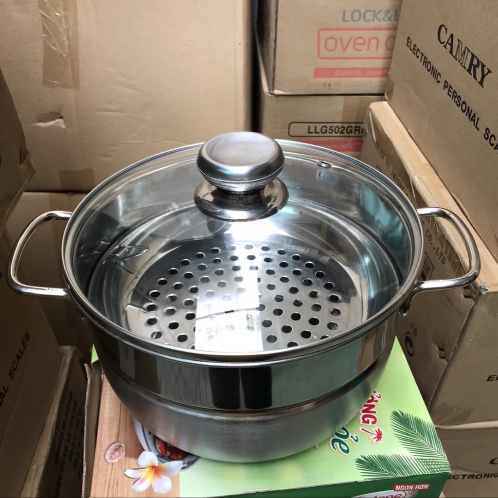 [Grocery gift] Nồi hấp inox Anlene