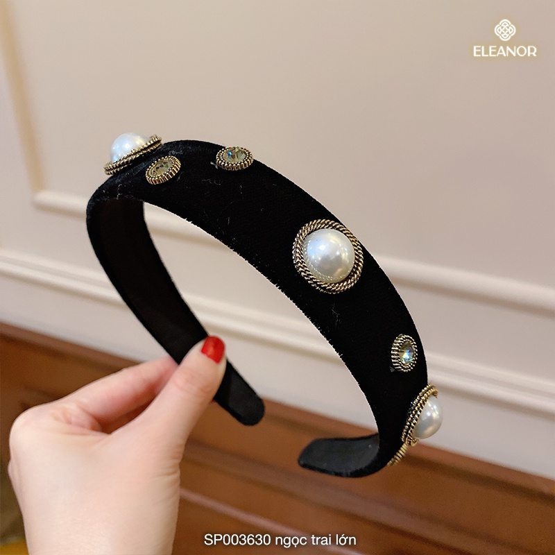 Cài tóc nữ đính đá Eleanor Accessories ngọc trai nhân tạo phụ kiện tóc 3629