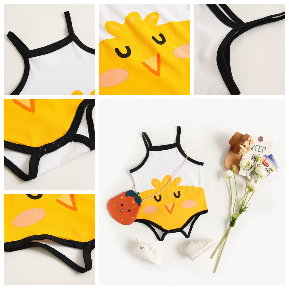 Bộ áo liền quần Sanlutoz họa tiết hoạt hình dễ thương cho trẻ sơ sinh