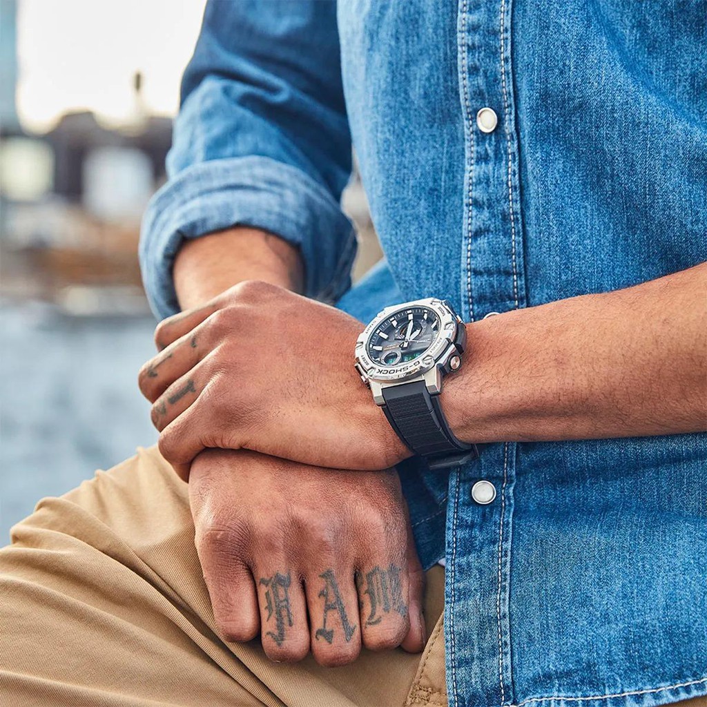 Đồng Hồ Casio Nam Dây Thép Không Ghỉ GSHOCK GST-B300E-5AER Chính Hãng